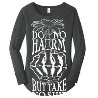 Do No Harm But Take No Shit Women's Perfect Tri Tunic Long Sleeve Shirt