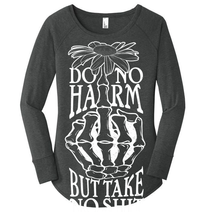 Do No Harm But Take No Shit Women's Perfect Tri Tunic Long Sleeve Shirt