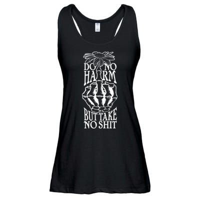 Do No Harm But Take No Shit Ladies Essential Flowy Tank