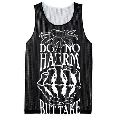 Do No Harm But Take No Shit Mesh Reversible Basketball Jersey Tank