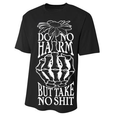 Do No Harm But Take No Shit Performance Sprint T-Shirt