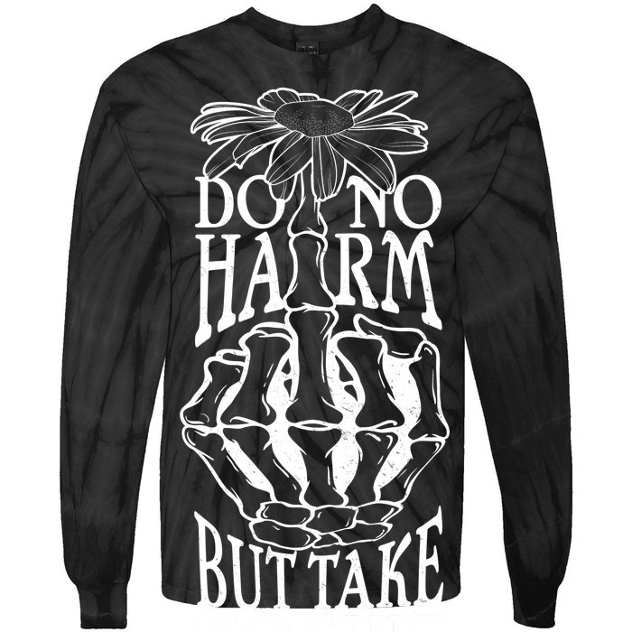 Do No Harm But Take No Shit Tie-Dye Long Sleeve Shirt