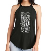Do No Harm But Take No Shit Women's Perfect Tri Rocker Tank