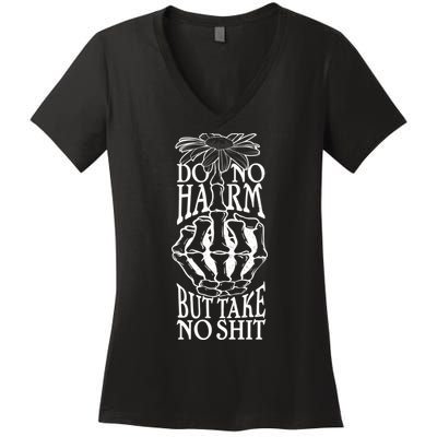 Do No Harm But Take No Shit Women's V-Neck T-Shirt
