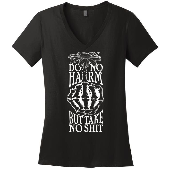 Do No Harm But Take No Shit Women's V-Neck T-Shirt