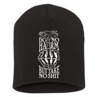 Do No Harm But Take No Shit Short Acrylic Beanie