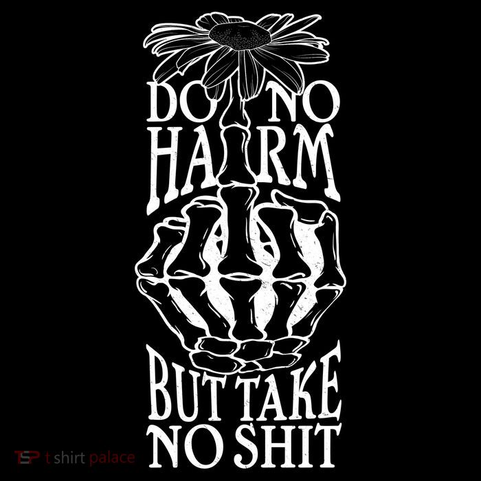 Do No Harm But Take No Shit Zip Tote Bag