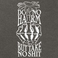 Do No Harm But Take No Shit Cotton Canvas Backpack