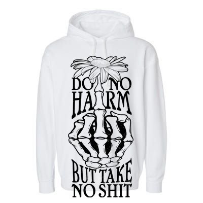 Do No Harm But Take No Shit Garment-Dyed Fleece Hoodie