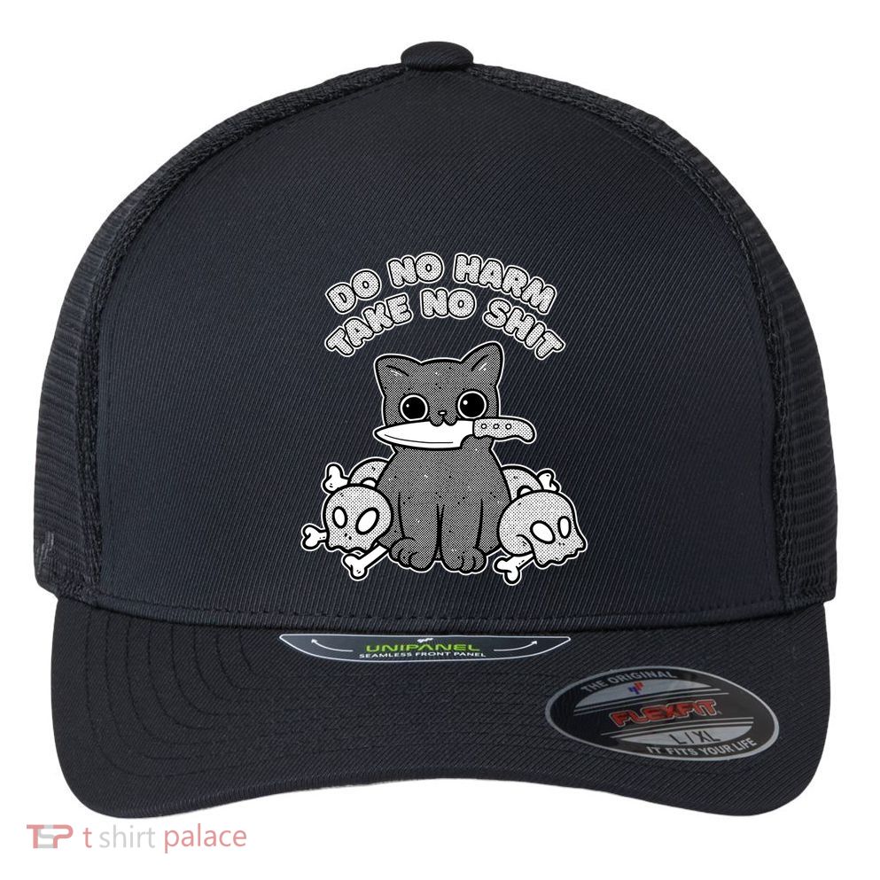 Do No Harm Take No Shit Flexfit Unipanel Trucker Cap