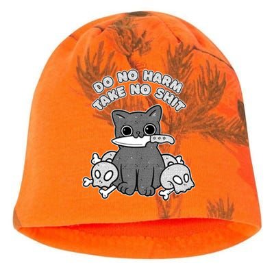 Do No Harm Take No Shit Kati - Camo Knit Beanie