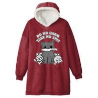 Do No Harm Take No Shit Hooded Wearable Blanket