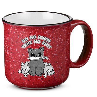 Do No Harm Take No Shit 15oz Campfire Ceramic Mug