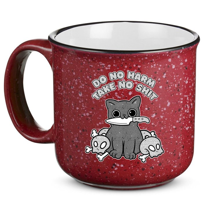 Do No Harm Take No Shit 15oz Campfire Ceramic Mug