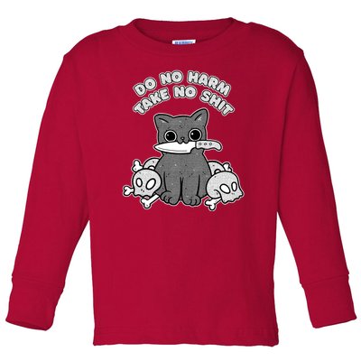 Do No Harm Take No Shit Toddler Long Sleeve Shirt