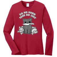 Do No Harm Take No Shit Ladies Long Sleeve Shirt