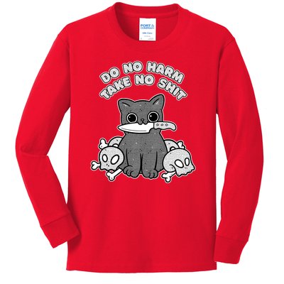 Do No Harm Take No Shit Kids Long Sleeve Shirt