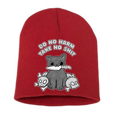 Do No Harm Take No Shit Short Acrylic Beanie