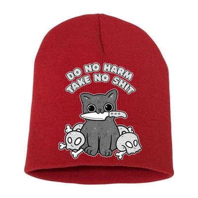 Do No Harm Take No Shit Short Acrylic Beanie