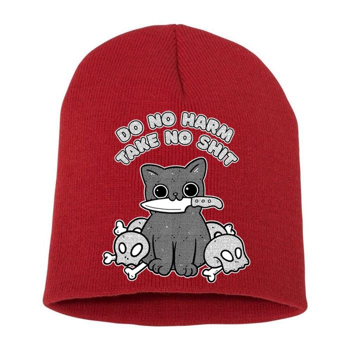 Do No Harm Take No Shit Short Acrylic Beanie