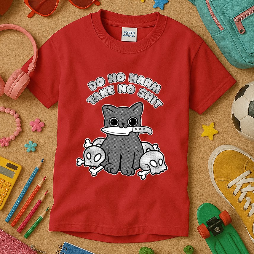 Do No Harm Take No Shit Kids T-Shirt