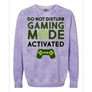 Do Not Disturb Gaming Mode Activated Colorblast Crewneck Sweatshirt