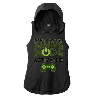 Do Not Disturb Gaming Mode Activated Ladies PosiCharge Tri-Blend Wicking Draft Hoodie Tank