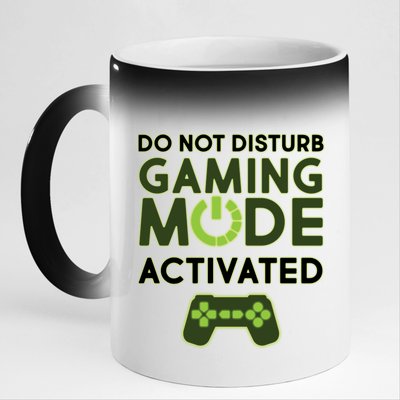 Do Not Disturb Gaming Mode Activated 11oz Black Color Changing Mug