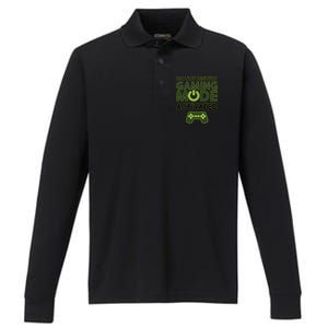 Do Not Disturb Gaming Mode Activated Performance Long Sleeve Polo