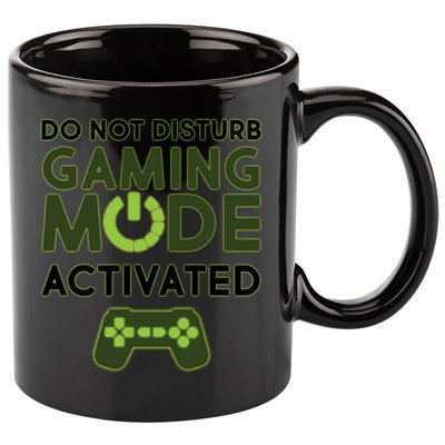 Do Not Disturb Gaming Mode Activated 11oz C Handle Ceramic Mug