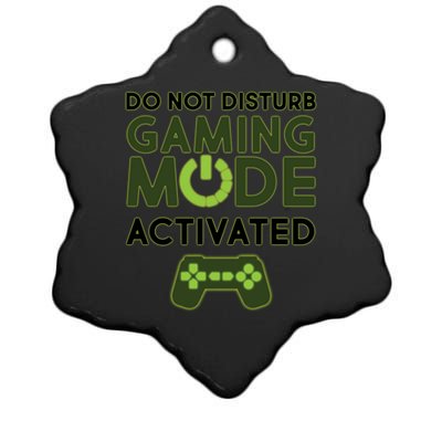 Do Not Disturb Gaming Mode Activated Ceramic Star Ornament