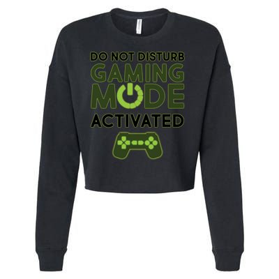 Do Not Disturb Gaming Mode Activated Cropped Pullover Crew