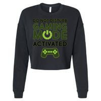 Do Not Disturb Gaming Mode Activated Cropped Pullover Crew