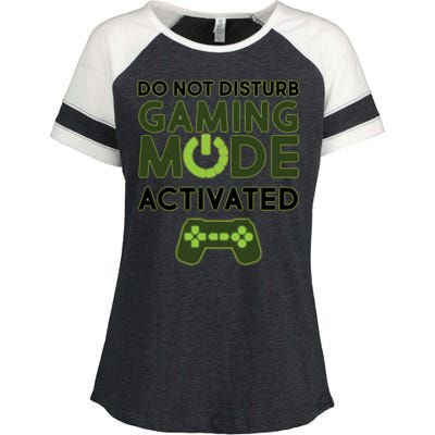 Do Not Disturb Gaming Mode Activated Enza Ladies Jersey Colorblock Tee