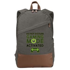 Do Not Disturb Gaming Mode Activated Cotton Canvas Backpack