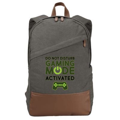 Do Not Disturb Gaming Mode Activated Cotton Canvas Backpack