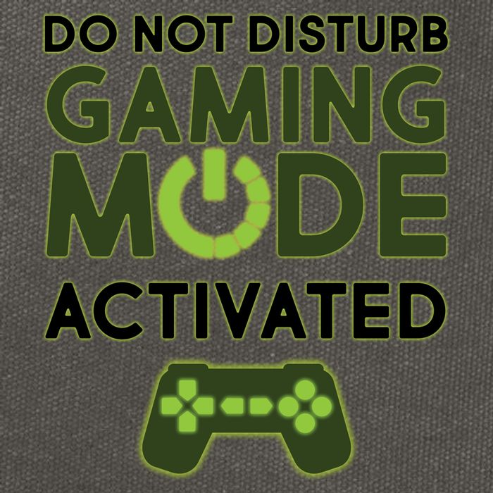 Do Not Disturb Gaming Mode Activated Cotton Canvas Backpack