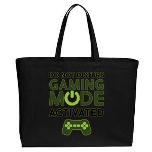 Do Not Disturb Gaming Mode Activated Cotton Canvas Jumbo Tote