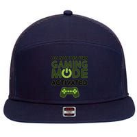 Do Not Disturb Gaming Mode Activated 7 Panel Mesh Trucker Snapback Hat