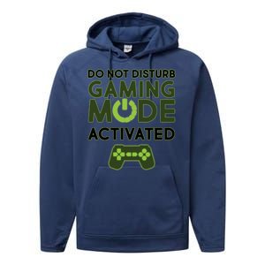 Do Not Disturb Gaming Mode Activated Performance Fleece Hoodie