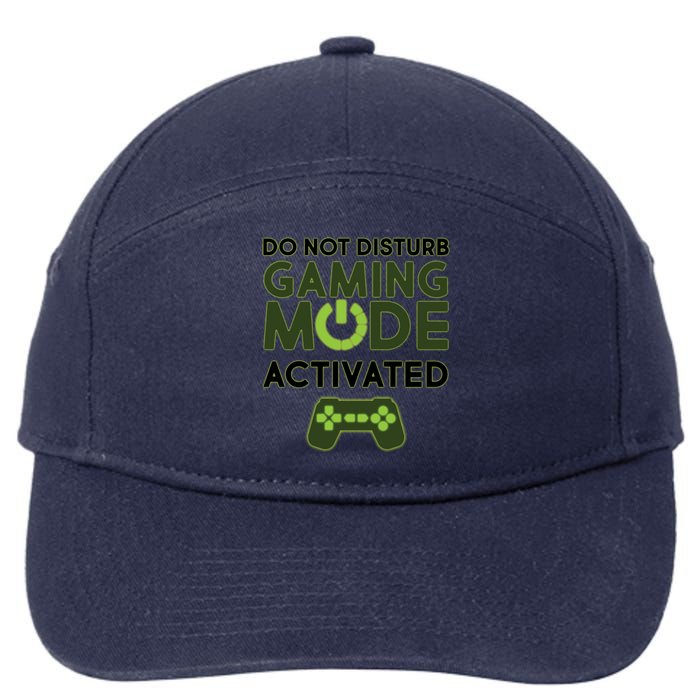 Do Not Disturb Gaming Mode Activated 7-Panel Snapback Hat