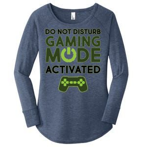 Do Not Disturb Gaming Mode Activated Women's Perfect Tri Tunic Long Sleeve Shirt