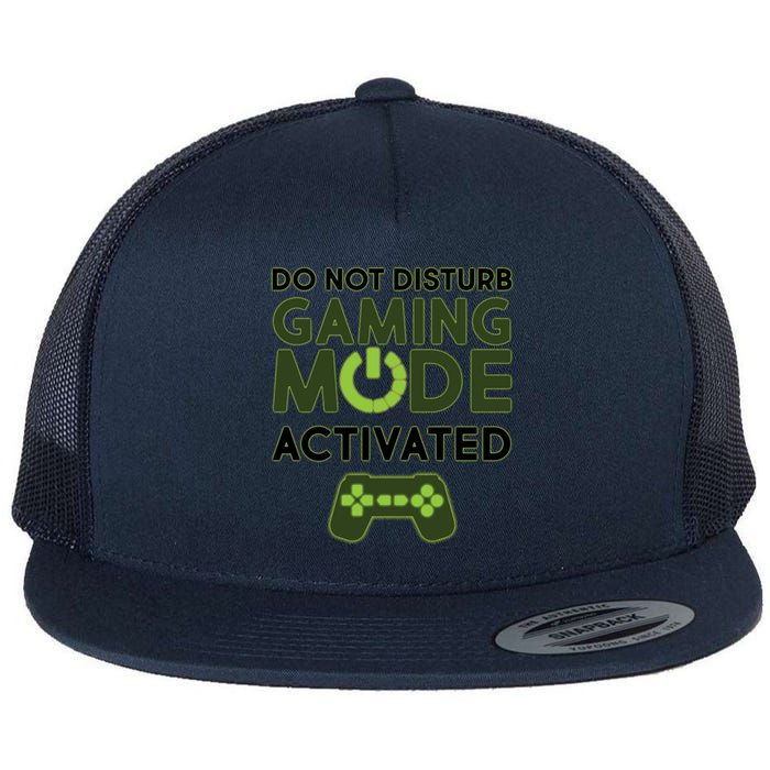 Do Not Disturb Gaming Mode Activated Flat Bill Trucker Hat