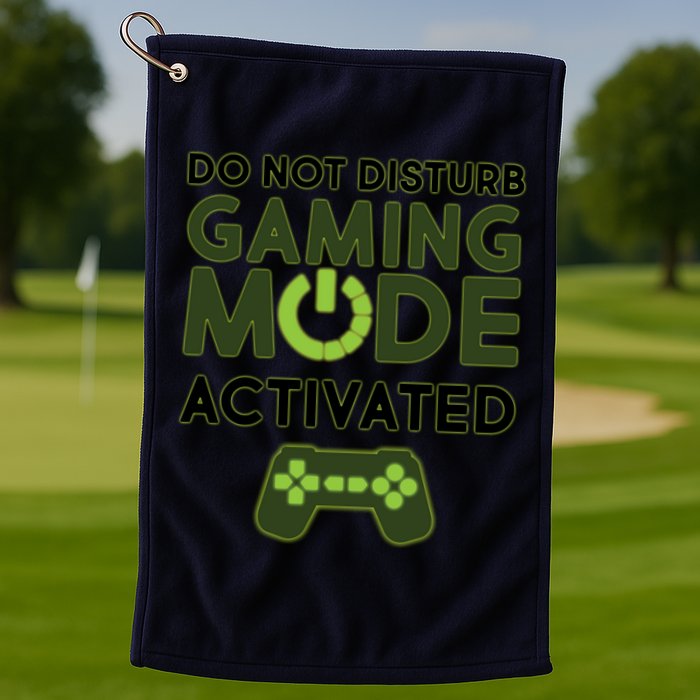 Do Not Disturb Gaming Mode Activated Golf Towel