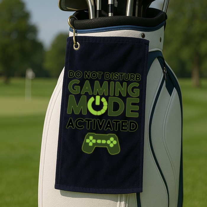 Do Not Disturb Gaming Mode Activated Golf Towel