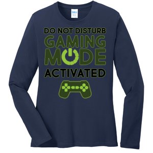 Do Not Disturb Gaming Mode Activated Ladies Long Sleeve Shirt