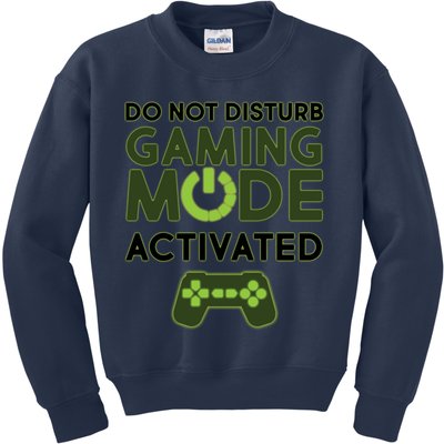 Do Not Disturb Gaming Mode Activated Kids Sweatshirt