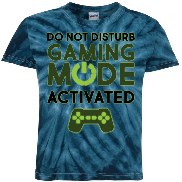 Do Not Disturb Gaming Mode Activated Kids Tie-Dye T-Shirt