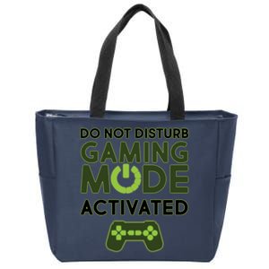 Do Not Disturb Gaming Mode Activated Zip Tote Bag