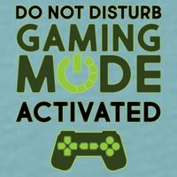 Do Not Disturb Gaming Mode Activated Sueded Cloud Jersey T-Shirt